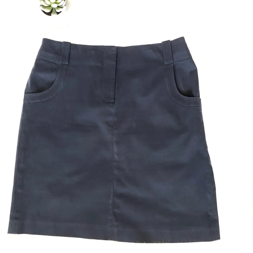 J. McLaughlin Navy Skirt - Picture 3 of 9